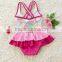 Wholesale Kids Swimwear Girls One Piece Swimsuit Heart Printed Girls Swimwear