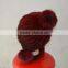 SJ924-03 2015 Christmas custom cheap Lady's Fashion pure color mink fur casquette/mink fur hat/cap