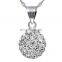 Delicate Zircon 925 Silver Pendant Necklace Jewelry