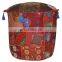 Indian Traditional Home Decorative Ottoman Handmade and Patchwork Foot Stool Floor Cushion