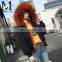 2017 Women Big Real Raccoon Fur Hood Jacket Winter Short Real Fox Fur Lined Bomber Jacket