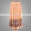 China OEM Supply Muslim Ladies Skirts Fashionable Long Skirt Printing Women Wear