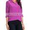 Latest design official formal shirts for women