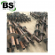 Power driven helical screw piles for building