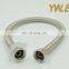 basin tap 304 Stainless steel water faucet connecting brass core braid hose pipe plumbing for hot water connecting