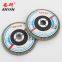 4 inch T27 China manufacturer Aluminum Oxide  flap disc for angle grinder
