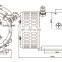 24V 3KW DC high torque electrical motor  for aerial platform