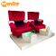 Beauty salon equipment luxury pedicure bench with double seat for foot spa
