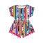Girl Rose Stripe Jumper Boho Playsuit Jumpsuit Rompers Clubwear