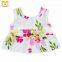 Little Girls Posh Flower Sleeveless Tops+ Pants Bathing Suits Two Piece Baby Girl Swimwear Swimsuit
