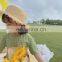X1664/Custom kids fresh sun hats summer new design korean fashion beach straw hat