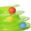 Funny Pet Toys Crazy Ball Disk Interactive Amusement Plate Moving Turntable Play Disk Turntable Cat Pet Plastic Toys