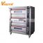 3 Deck 6 Tray Cake Baking Machine Gas Bread Commercial Pizza Oven For Sale