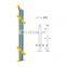China good quality stainless steel and crystal post for stair