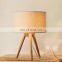 Burlywood Wooden table lamp modern industrial style nice look table lamps for home decor 2018 hot sale