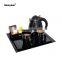electric teapot kettle with tea tray set/hotel room equipment/hotel supplies guest amenities