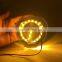 80mm Plastic 3D Truck king of Road Logo ABS Front Grill Badge Emblem With LED