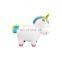 cartoon white mini atm kids unicorn porcelain ceramic money box coin piggy bank for coins