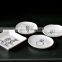 custom logo trinket white gold rim ceramic jewelry ring tray dish plate
