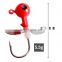 Amazon Quality 3.5cm 5.5g Lead Jig Worm Hooks With  Rotating Lead Head Hook