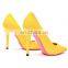 Blue snake ladies fancy new style multicolored snake print high heels platform ankle strap women sandals shoes