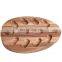 reusable kitchen use wooden egg tray tabletop display or refrigerator storage egg holder