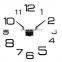 hot sale largest size modern 3d diy sticker wall clock for home decor