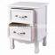 2 Drawers Nightstand End Side Cabinet Accent Table Storage Display Home Bedroom Furniture