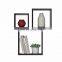 Set of 3 Floating Cube Shelves Wall Storage Shelf for Picture Frames Book Display