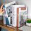 Modern Stylish Acrylic Book Ends L-shaped Acrylic Book Stand Holder for Home Office