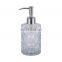 Modern design Cosmetic liquid soap packaging Glass Bottle with liquid dispenser pump
