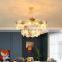 Postmodern Simple Luxury Home Pendant Light Living Room Villa Dining Bedroom Creative Glass Maple Leaf Chandelier
