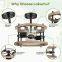 Custom Wood Bead Ring Bedroom Nordic Lighting Decoration Wooden Modern Led Chandelier