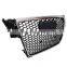 For audi RS4 A4B8 front grille mesh design PP material 2007-2012