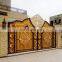 luxurious Italian design sliding royal iron pipe main entrance laser cutting fence gates doors iron luxury designs