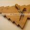Customized Luxury Natural Multi Functional Christmas Tree Shape Bamboo Set Mini Cheese Board