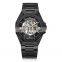 Luxury Reloj Hombre 10ATM Waterproof automatic watches Stainless Steel Band Business Men Mechanical Skeleton Watch