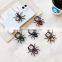 Universal Luxury Bling Diamond Metal Spider Mobile Phone Finger Ring Holder 360 Rotate Stand