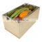 Wood Compost Bin Kitchen with Stainless Steel Counter Compost Bin Countertop Compost Bin with Lid and Bamboo Box