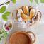 Rattan Woven Storage Basket With Handle, Handcrafted Desktop Fruit Bread Nuts Candies Storage Box Basket