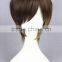 cheap short 35CM brown color mixed synthetic lolita cosplay wig
