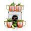 Craft Cocktails - Handmade Copper Moscow Mule Mugs with Gift Box (Set of 4, 16 Oz., Smooth)