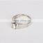 Custom 925 Sterling Silver Engagemet Ring With AAA Zircon Prong Setting 2016