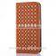 Laser carving Mobile Phone Case China Supplier Leather Phone Cover For Samsung S7