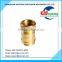 CNC Machined Internal Thread Hollow Brass Pin, Brass Shaft