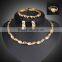 Fashion 18k Gold Jewellery Dubai Turkey Wholesale Choker Jewelry Set