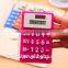 Mini Gift Silicone Solar Power Calculator / Logo Customized OEM Electronic Manufacturer