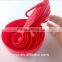 Cherry red PP measuring spoon made in China