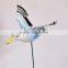 6 inch Plastic Seagull Birds Holiday Garden stakes, Christmas Decorations Made in China