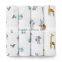 120*120cm cotton swaddle cheap custom popular baby muslin blanket